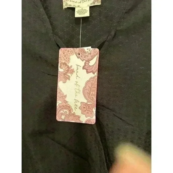 Band‎ of Gypsies Black Oversized Long Sleeve Blouse size S NWT - Picture 3 of 4